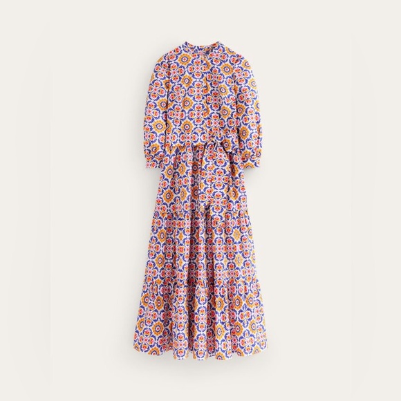 Boden Floral Midi Dress - Multicolor - Picture 7 of 8